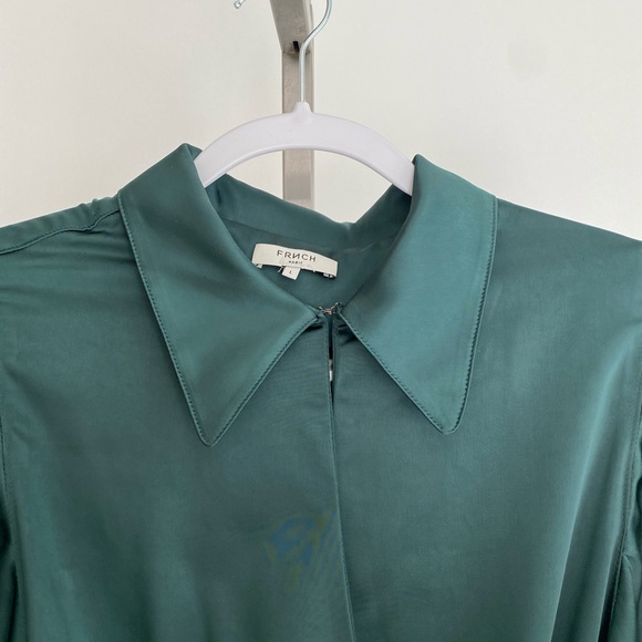 FRNCH Paris Forest green tie up dress - Picture 5 of 6